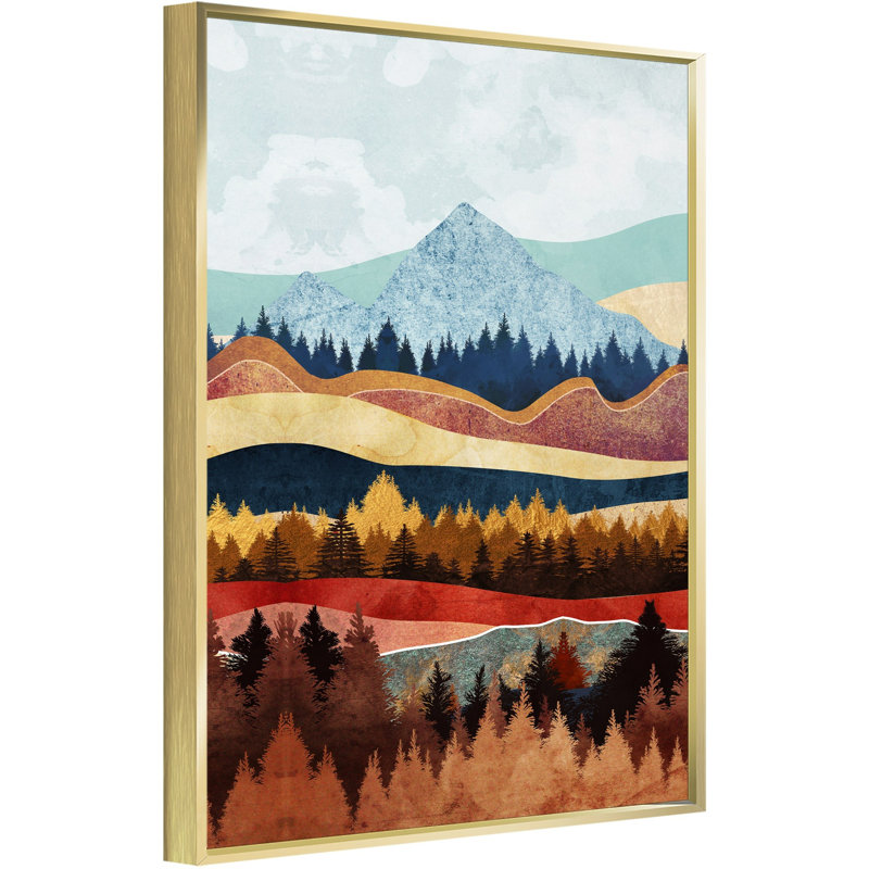 Moutain - Painting on Canvas, 12" H x 16" W