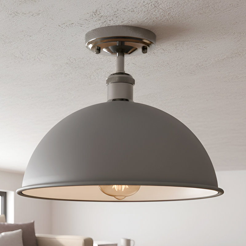 Butterfield Semi Flush Mount, Grey