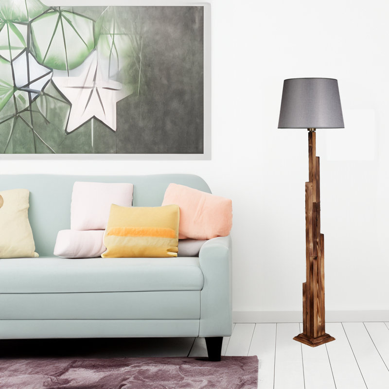 Lampe sur pied 65 po Jaheir, Gris
