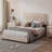 Upholstered Bed Frame With Rivet Design-1084988272-1084988277