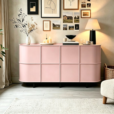 Italian-style minimalist wooden sideboard