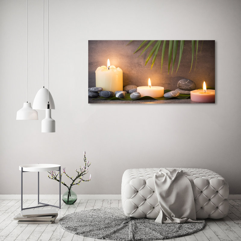 Burning Candles - Wrapped Canvas Print