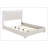 Contemporary White Eastern King Size Bed