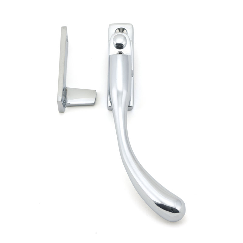 Night-Vent Peardrop Fastener Lock, Polished Chrome