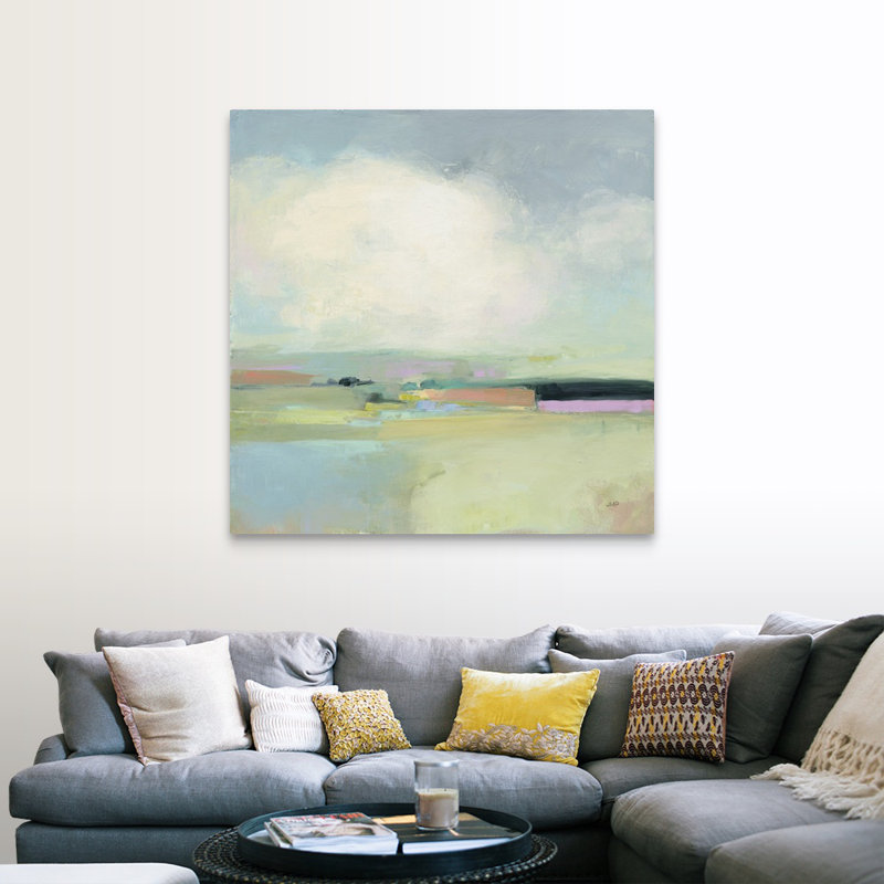 «Colorful Horizon I» par Julia Purinton, reproduction d'art sur toile, H 48 po x l 48 po, Toile tendue, Sans cadre