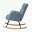 Chaise berçante capitonnée et rembourrée avec structure en métal-1785527968