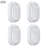 4-Pack 1-Light 8.5-in H Matte White Hardwired Outdoor Bulkhead Light