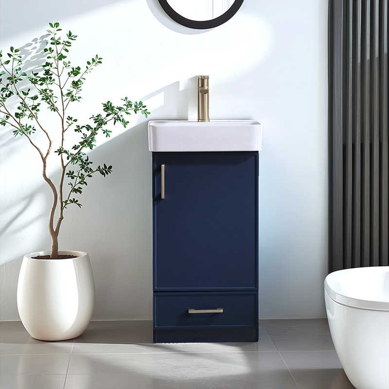 18" Modern Free-standing Bathroom Vanity Set
