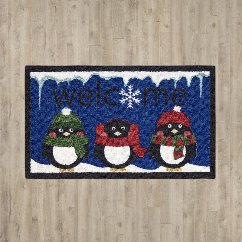 Tapis de zone marine rectangulaire contemporaine