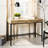 Blonde Metal Base Writing Desk