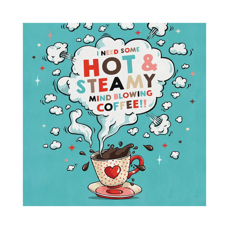 Hot And Steamy by Ester Kay - Wrapped Canvas Print, 45.72 cm H x 45.72 cm W