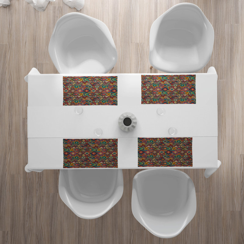 Polyester Geometric Rectangle Placemat