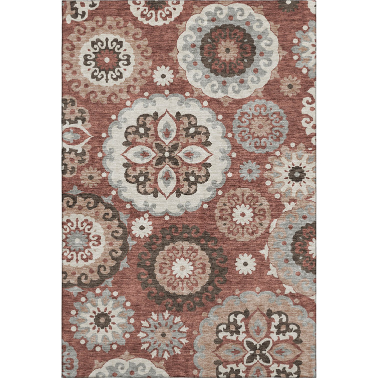 Premium Machine Washable Prisco Paprika Rug