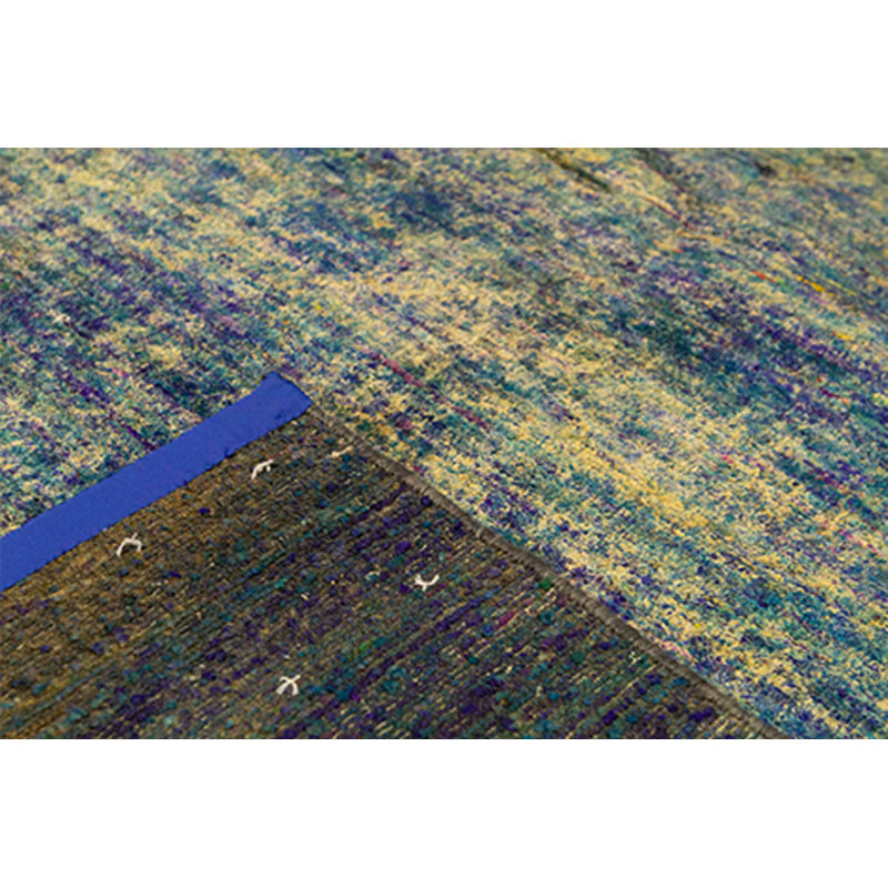 Silk Area Rug in Blue