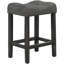 Ensemble de 2 tabourets de comptoir à hauteur de comptoir, tabouret de style transitionnel avec repose-pieds, tabouret de bar gris anthracite-689798414