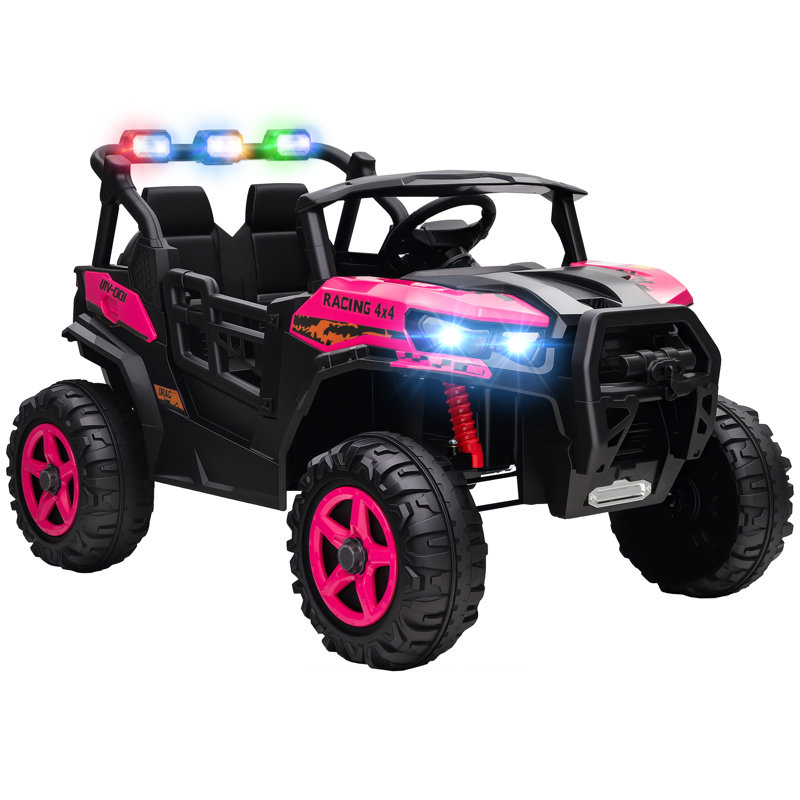 HOMCOM Battery Powered Ride On, Pink