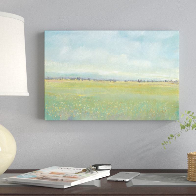 «Soft Meadow Light I» par Timothy O Toole, reproduction d'art sur toile tendue, H 12 po x l 18 po