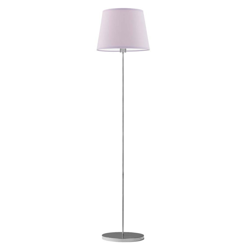 Artimus 162.5cm Traditional Floor Lamp, Light Violet, Silver
