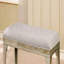 Banc 1 pièce de style transitionnel - Siège à coussin en flanelle, capitonné