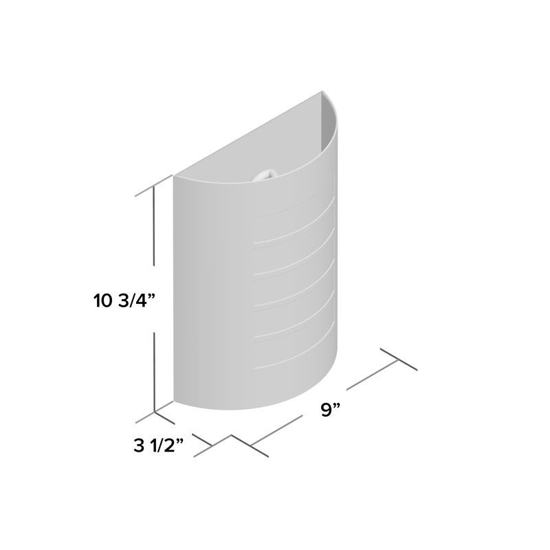 Elsea Wall Light, Stainless Steel