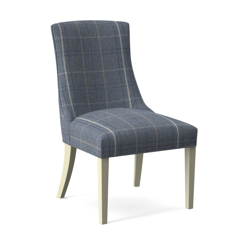 Chaise de salle à manger Tuxedo, Lapis écossais 0126-63, Finition café
