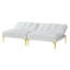 Tissu convertible futon avec pieds en métal
