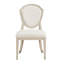 Ensemble de 2 chaises de salle à manger contemporaines en chêne avec revêtement en chêne clair