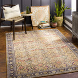 Emmie Oriental Tan/Rust Area Rug