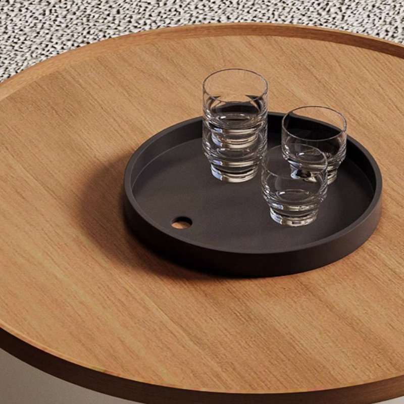 Cream style design solid wood coffee table