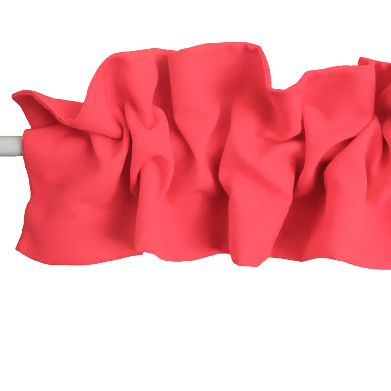 Window Valance, 72" W x 7" L, Coral
