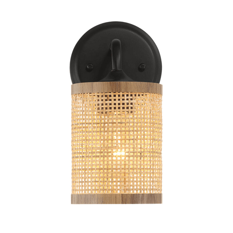 Moshannon Rattan Shade Wall Light