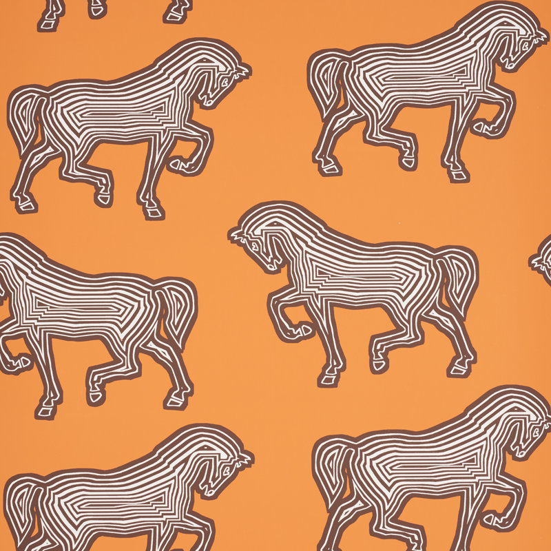 Papier peint Faubourg, Orange