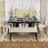 Tufted Linen Dining Bench With Comfortable Sponge Padding And Breathable Fabric For Versatile Seating In Various Rooms-128632639