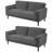 Carmelinda 62.6'' Corduroy Sofa-733215113