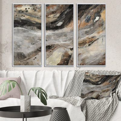 «Morning Effervescence III», reproduction sur toile 3 pièces