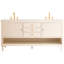 Lisbon 72"L Free Standing Vanity Base in Antique White