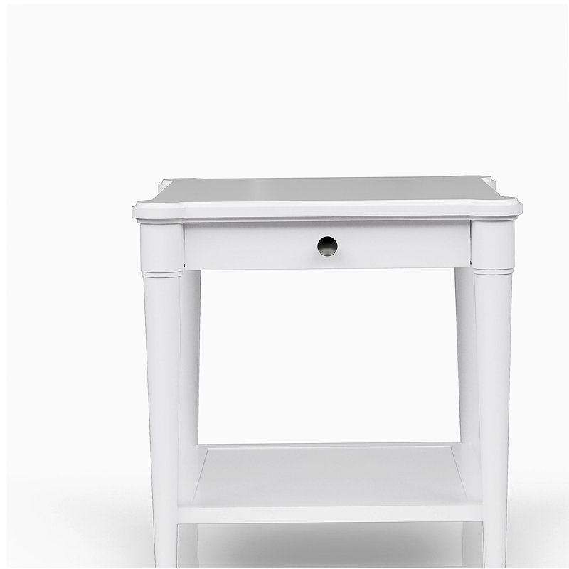 Table d'appoint élégante avec tablette de rangement - conception moderne, idéale pour le salon, la chambre à coucher ou le bureau