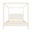 Lit à baldaquin en bois avec tête de lit et pieds de soutien, cadre de lit pour chambre à coucher-1261279034-1261279035