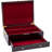 **Elegant Wooden Silverware Storage Box with Handle | Felt-Lined Flatware Chest for 12+ Utensil Sets**