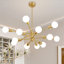 Lustre linéaire spoutnik moderne à 12 lumières Lilwenn