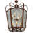 12 - Light Steel Dimmable Lantern Square / Rectangle Chandelier