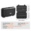 Impact Sockets Set 55pcs 6-Point 1/4" Drive Bit Ratchet Tool Kit Case