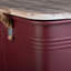 Aithana 41cm W Metal Bedside Table-408922887