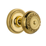 Rope Rosette with Meadows Door Knob