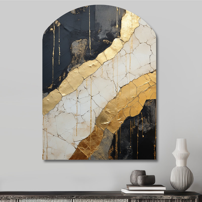 «Kain - Arch Abstract Spirals», reproduction d'art asymétrique, H 34 po x l 25 po