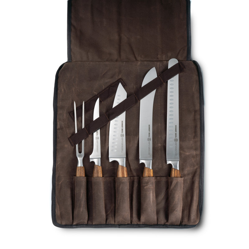 Zebra Wood 6-Piece BBQ Knife Set