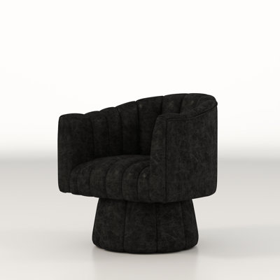 Murrow Upholstered Swivel Barrel Chair