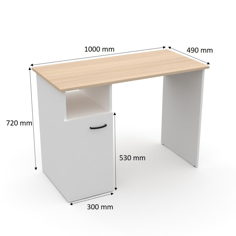 Brooklyn-Lee Writing Desk, Oak White