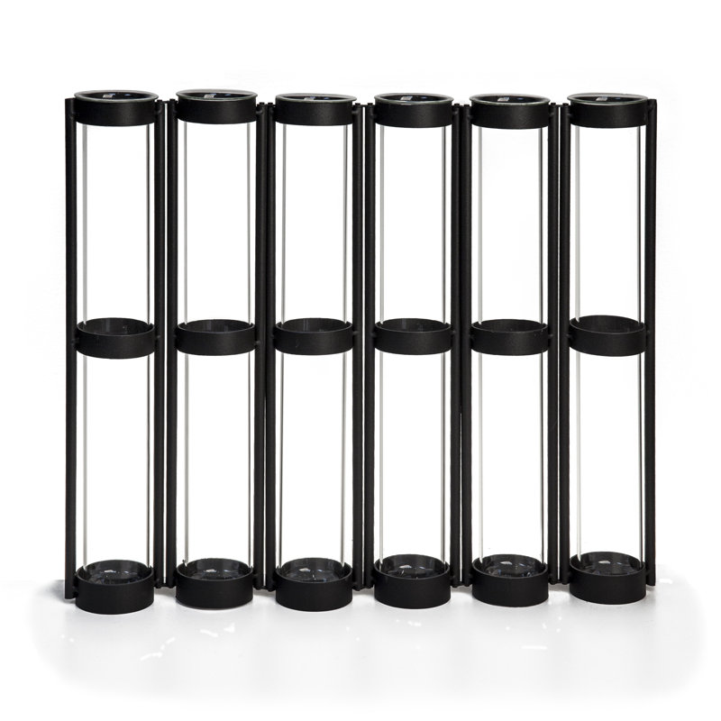 Vases réglables Nacomia, Noir, L 9,25 po x l 1,25 po x H 9 po