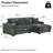Oversized Solid Wood L-Shaped Sectional Sofa Chaise With Deep Seat-213176087-213176084